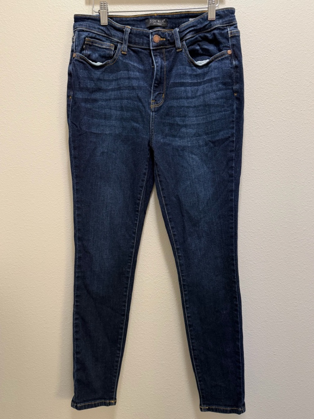 Judy Blue Skinny Jeans Womens Size 11/30 Dark Wash Stretch Mid Rise